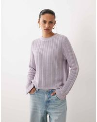 Mango - Teen Fine Knit Top With Flared Sleeves - Lyst