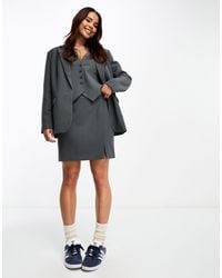 Vero Moda - Tailored Mini Skirt Co-ord With Split - Lyst