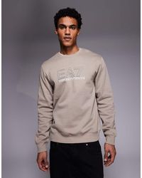 EA7 - Sudadera Marrón Train Visability De Armani - Lyst