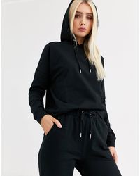 ASOS Спортивный Костюм Из Органического Хлопка С Худи И Узкими Джоггерами На Завязке - Черный