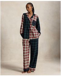 Polo Ralph Lauren - Long-Sleeve Brushed Cotton Pyjama Set - Lyst