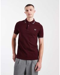Fred Perry - Twin Tipped Logo Polo Shirt - Lyst