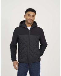 Brave Soul - Quilted Hooded Zip-Up Jacket - Lyst