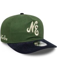 KTZ - 9twenty - casquette en velours côtelé à visière contrastante - bleu/vert - Lyst