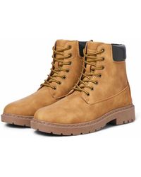 Jack & Jones - Faux Leather Worker Boots - Lyst