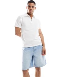 Only & Sons - Short ample en jean - clair délavé - Lyst