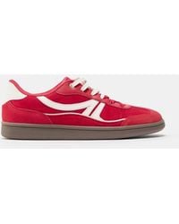 Pull&Bear - Retro Lace-up Trainers - Lyst