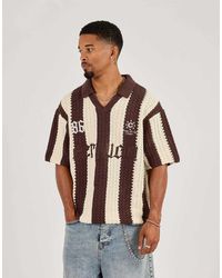 CERNUCCI - Knitted Striped Football Top - Lyst