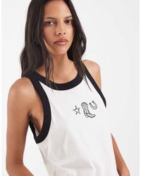 Wrangler - Ringer Tank Top - Lyst