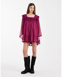 white dress blue heels Rent Miss Selfridge Petite Velvet Corset Mini Dress In Black main image 1
