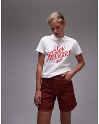 TOPSHOP - Graphic San Francisco 1978 Boxy Tee - Lyst