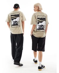 Dickies - Exclusivité asos - - north plain - t-shirt manches courtes avec imprimé au dos - kaki - Lyst