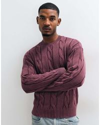 Hollister - Knitted Cable Knit Jumper - Lyst
