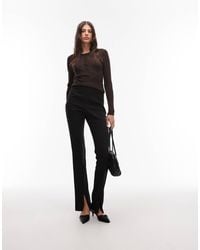 ASOS - Tall Tailored Skinny Trousers With Zip Front Detail - Lyst