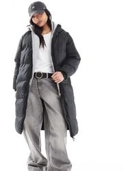 Brave Soul - Petite Hooded Maxi Padded Jacket With Detachable Sleeves - Lyst