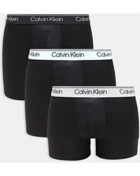Calvin Klein - Microfiber Stretch 3 Pack Boxer Briefs - Lyst