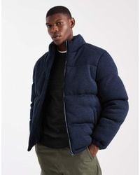 Brave Soul - Funnel Neck Zip Up Puffer - Lyst