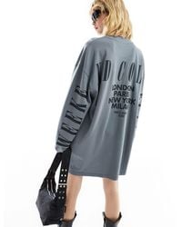 ASOS - Asos – weekend collective – langärmliges oversize-shirt-kleid - Lyst