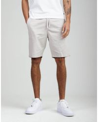 French Connection - Cotton-Linen Blend Drawstring Shorts - Lyst