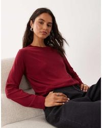 Mango - Round Neck Lightweight Jumper - Lyst