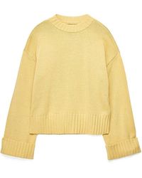 NA-KD - Folded Sleeve Knitted Sweater - Lyst