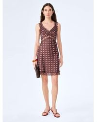 OMNES - Dresses Allie Mini Satin Dress​ With Starburst Print - Lyst
