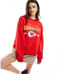 ASOS - Oversized Sweat With Kansas City Chiefs Licence Graphic - Lyst