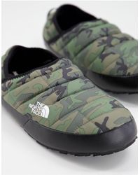 the north face men's camouflage slippers
