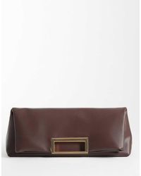 ASOS - Oversized Metal Handle Clutch - Lyst