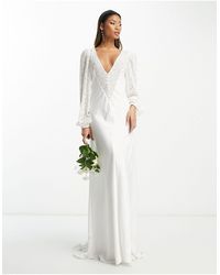 EVER NEW - Bridal Exclusive Full Sleeve Lace Maxi Dress - Lyst