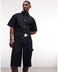 Sixth June - Striped Denim baggy Shirt - Lyst