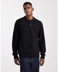 Jack & Jones - Pull en maille bouclée à col polo - Lyst