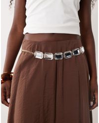ASOS - – kettengürtel mit strassbesatz - Lyst