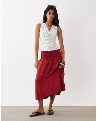 Mango - Siros Crinkle Waist Maxi Skirt Co-ord - Lyst