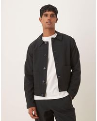 ASOS - – elegante harrington-jacke aus seersucker - Lyst