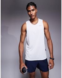 Nike - Dri-fit Breathe Miler Tank Top - Lyst