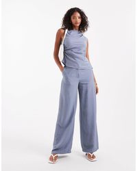 ASOS - Relaxed Straight Leg Trousers Co-Ord - Lyst