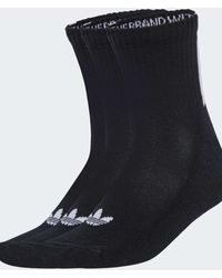 adidas Originals - – 3er pack quarter-socken mit 3 rückseitigen streifen - Lyst