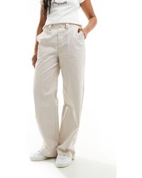 Sixth June - Pantalon habillé à taille basse - crème - Lyst