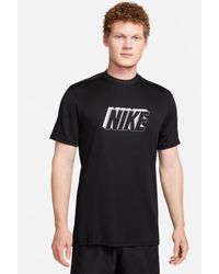 Nike Football - Camiseta negra con estampado gráfico dri-fit academy - Lyst