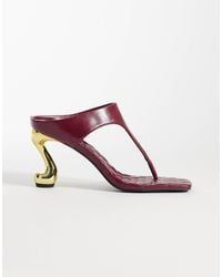 JW PEI - – hannah – gesteppte zehensteg-mules - Lyst