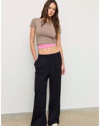 Stradivarius - Basic T-Shirt Van Polyamide - Lyst