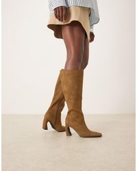 Raid - Rosaleen Curved Heel Knee Boots - Lyst
