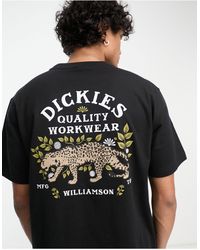 Dickies - Fort Lewis - T-shirt Met Print Van Luipaard Op - Lyst
