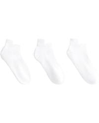 Oysho - 3 Pairs Of Cotton Blend Sports Sneaker Socks With Heel Tab - Lyst