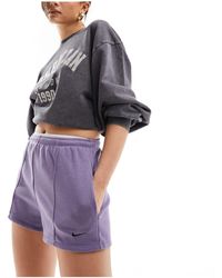 Nike - Short en tissu-éponge - violet - Lyst