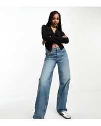 ASOS - Asos Design Tall Mid Rise baggy Boyfriend Jeans - Lyst