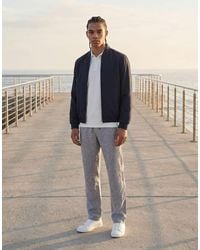 Jack & Jones - Wide Fit Drawstring Herringbone Chino - Lyst