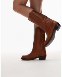 Jeffrey Campbell - Square Toe Knee Boots - Lyst