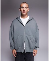 ASOS - Premium Heavyweight Extreme Oversized Zip Up Hoodie - Lyst